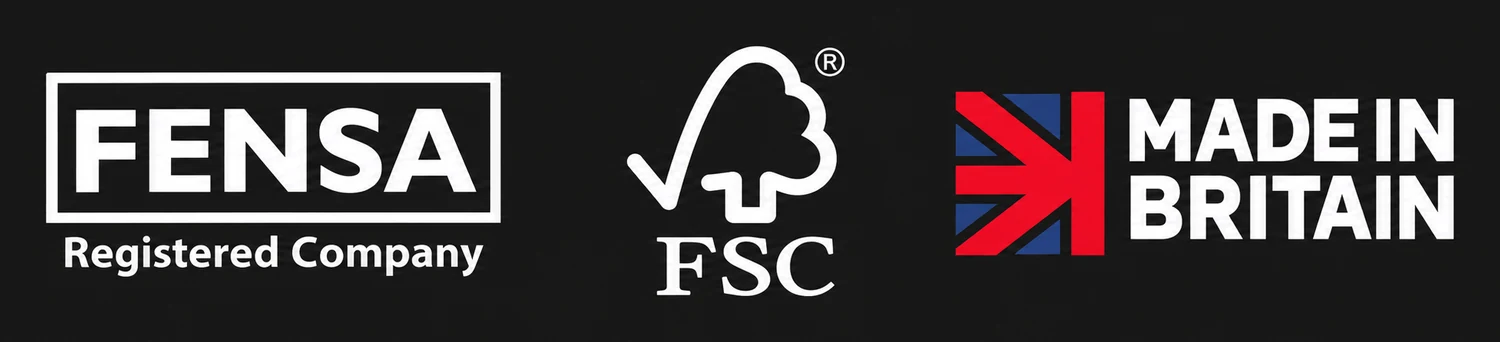 FENSA Registered Company, FSC and Made in Britain