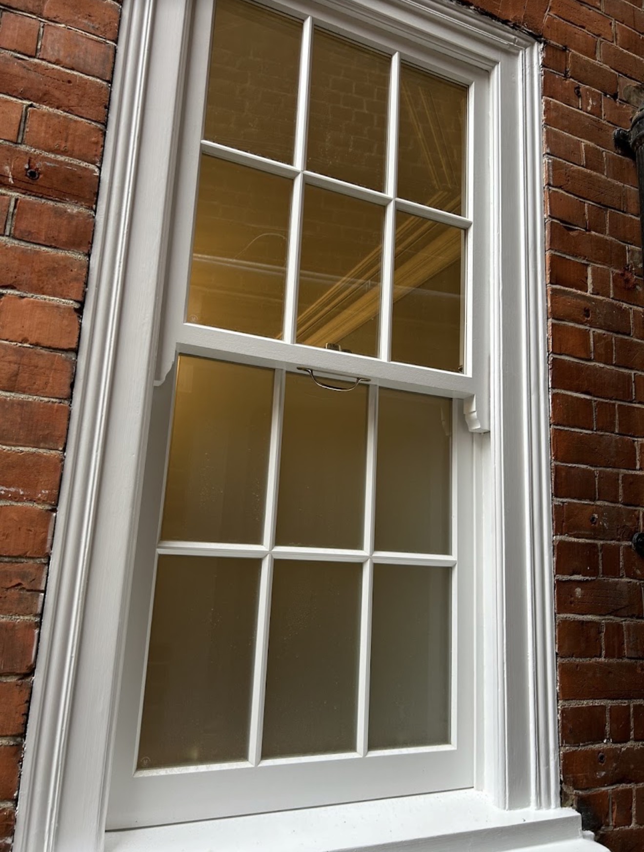 Customer photograph of double-glazed hardwood sash fitted into original frames