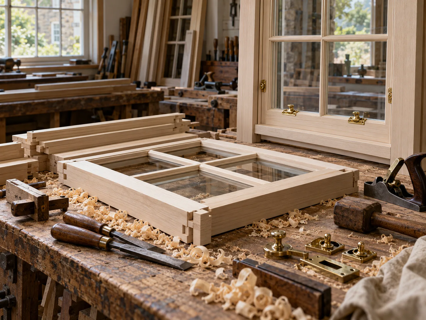 Replacement sash meeting-rail detail