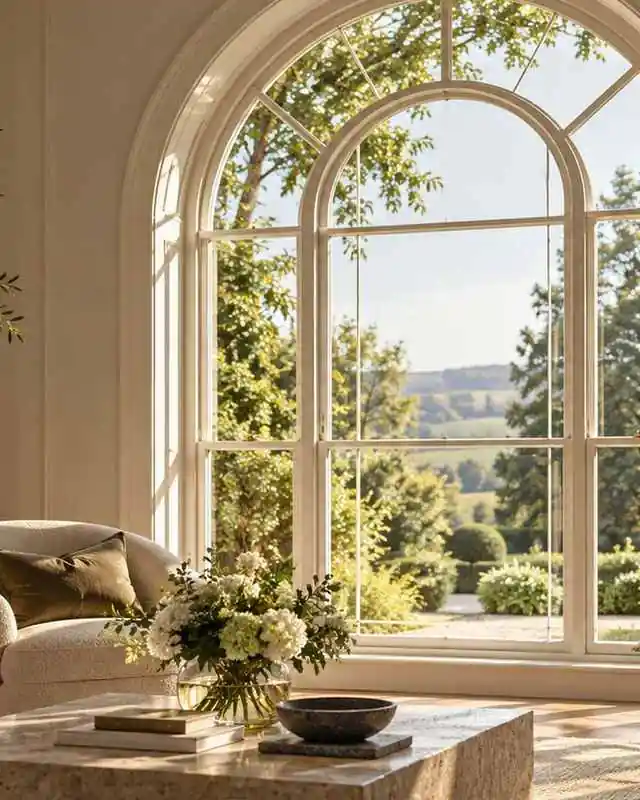 Arched focal window